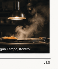 Yoğun servis anında restoran mutfağı